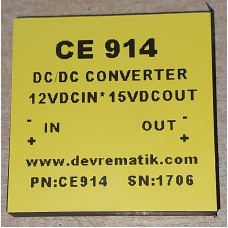 CE914 DCDC CONVERTER 12V TO 15V