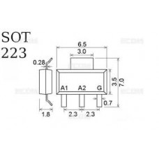 BT148W-600R SOT223 600V 1A TRİSTÖR